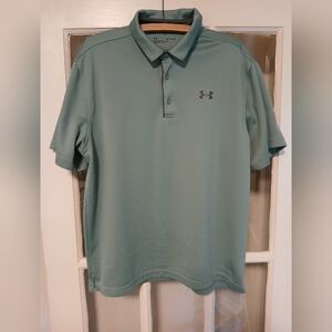 Under Armour Green Polo Shirt Soft Comfortable Fit